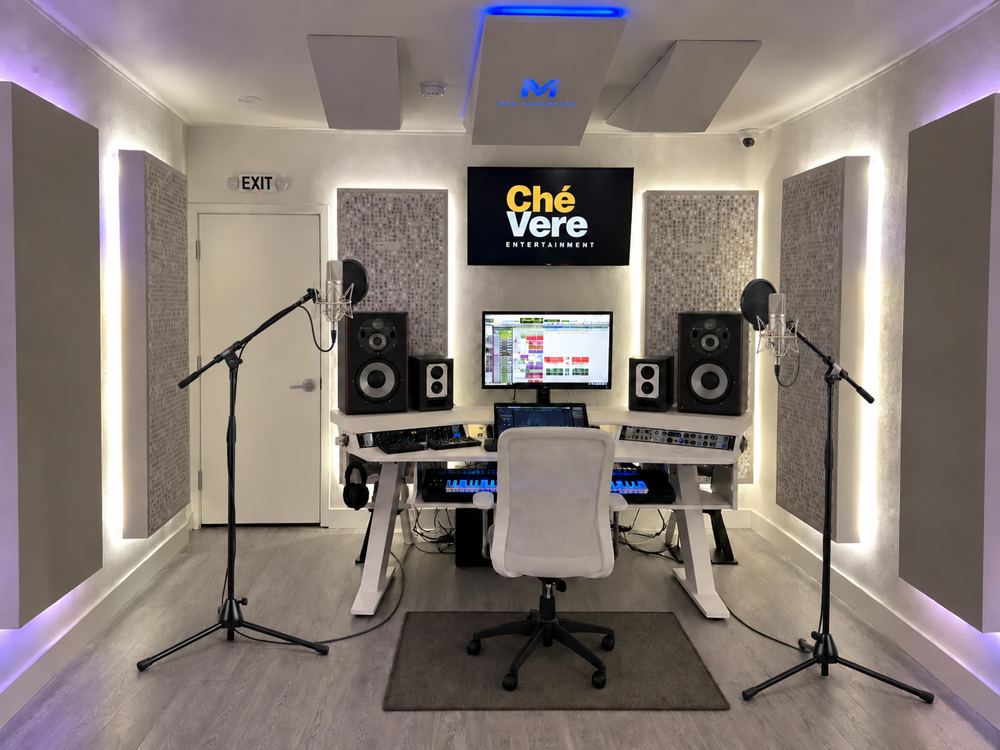 ChéVere Entertainment recording studio in Miami